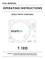 Stanton T.120 User manual