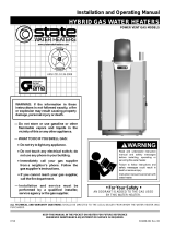 State Water Heaters Premier GPH-90N User manual