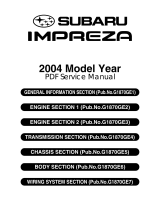 Subaru Impreza 2004 User manual