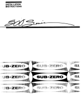 Sub-Zero 590 User manual