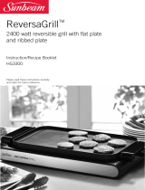 Sunbeam ReversaGrill HG3300 User manual