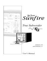 Sunfire True Subwoofer EQ User manual