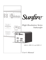 Sunfire HRS-10 User manual