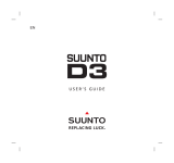 Suunto D3 User manual