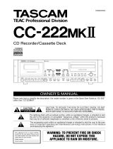 Tascam CC-222MKII User manual