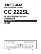 Tascam CC-222SL User manual