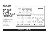 Tascam DP-004 User manual