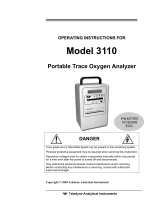 Teledyne 3110 User manual