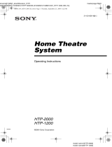 Sony HTP-2000 User manual