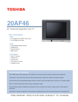 Toshiba 20AF46 User manual
