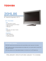 Toshiba 20HL86 User manual