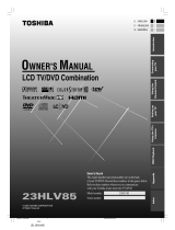Toshiba 23HLV85 User manual