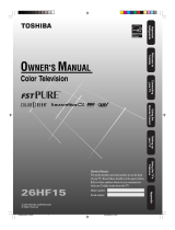 Toshiba 26HF15 User manual