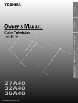 Toshiba 27A40 User manual