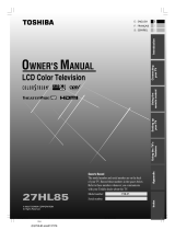 Toshiba 27HL85 User manual