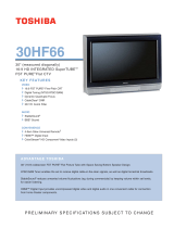 Toshiba 30HF66 User manual