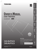 Toshiba 32AF53 User manual