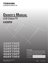 Toshiba 40AV700E User manual