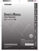 Toshiba 34HDX82 User manual