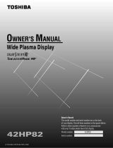 Toshiba 42HP82 User manual