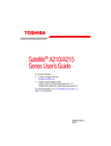Toshiba A210-ST1616 User manual