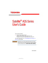 Toshiba A35 User manual