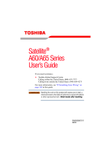 Toshiba A60-S1661 User manual