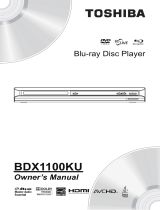 Toshiba BDX1100KU User manual