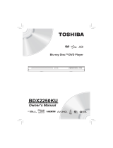 Toshiba BDX2250KU User manual