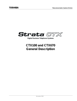 Toshiba Strata CTX100 User manual