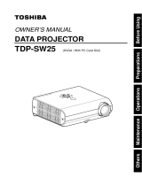Toshiba TDP-SW20U User manual