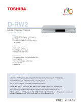 Toshiba D-RW2SU User manual