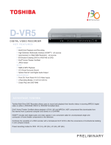 Toshiba D-VR5 User manual