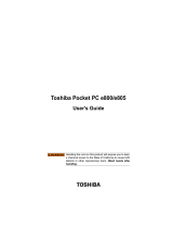 Toshiba E800 User manual