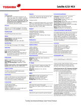Toshiba A210 (PSAFGC-MS908C) User manual