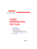 Toshiba M200-S218TD User manual