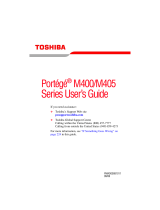 Toshiba M400-S4035 User manual