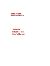 Toshiba NB200 User manual