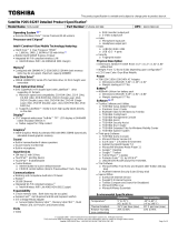 Toshiba P205-S6297 User manual