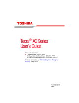 Toshiba A2 User manual
