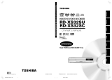 Toshiba RD-XS32SU Owner's manual