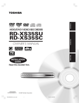 Toshiba RD-XS35SC User manual