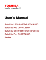 Toshiba C850 (PSCBWC-05C00J) User manual