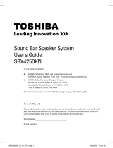 Toshiba SBX4250 User manual