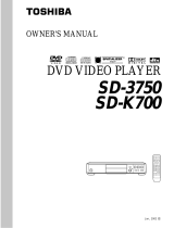 Toshiba SD-3750 User manual
