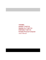 Toshiba T130 (PST3AA-03F02M) User manual