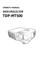 Toshiba TDP-MT500 User manual