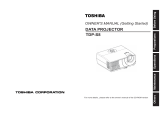 Toshiba TDP-S8UC01 User manual