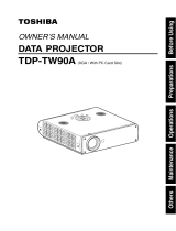 Toshiba TDP-TW90AU User manual