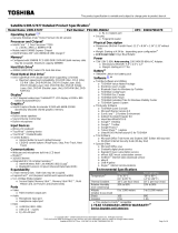 Toshiba U305-S7477 Specification